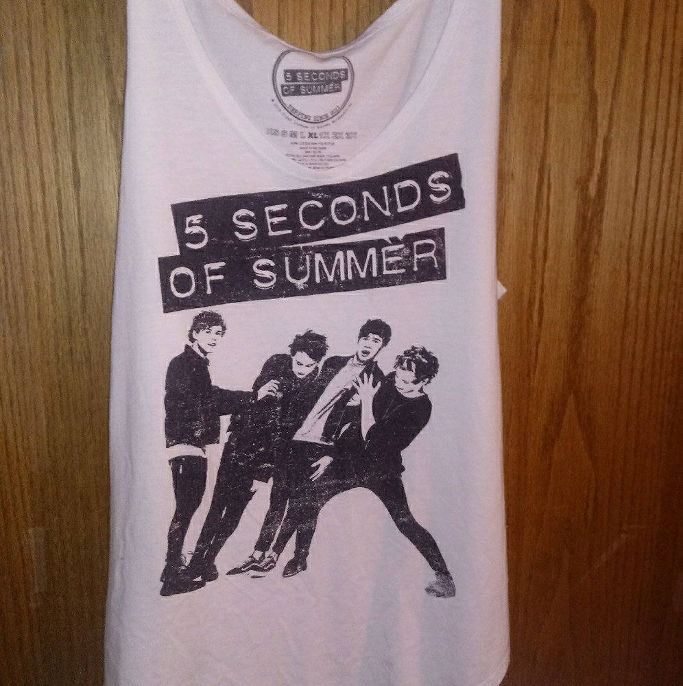 5 SECONDS OF SUMMER white tank top